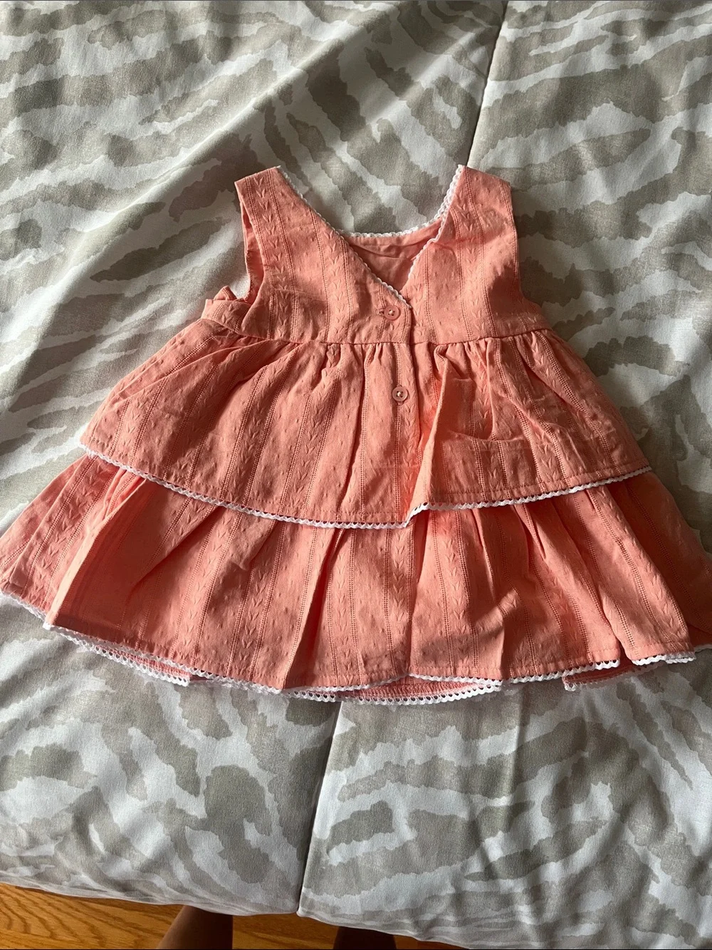 Janie and Jack Coral Tiered Dress for baby